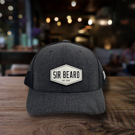 Sir Beard Hat (Black Curved Trucker snapback)