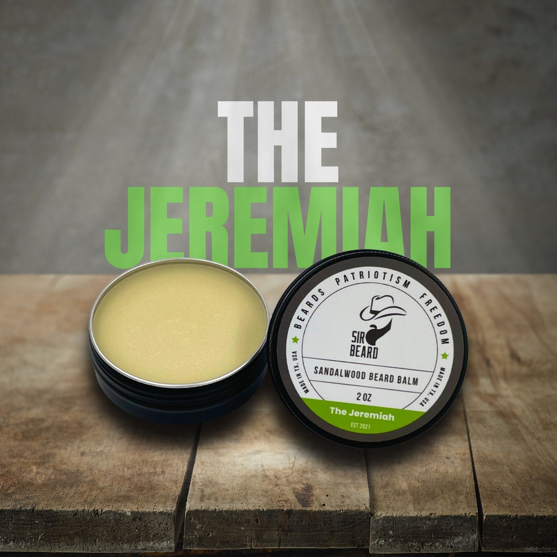 Sir Beard Texas Beard Balm open (The Jeremiah)